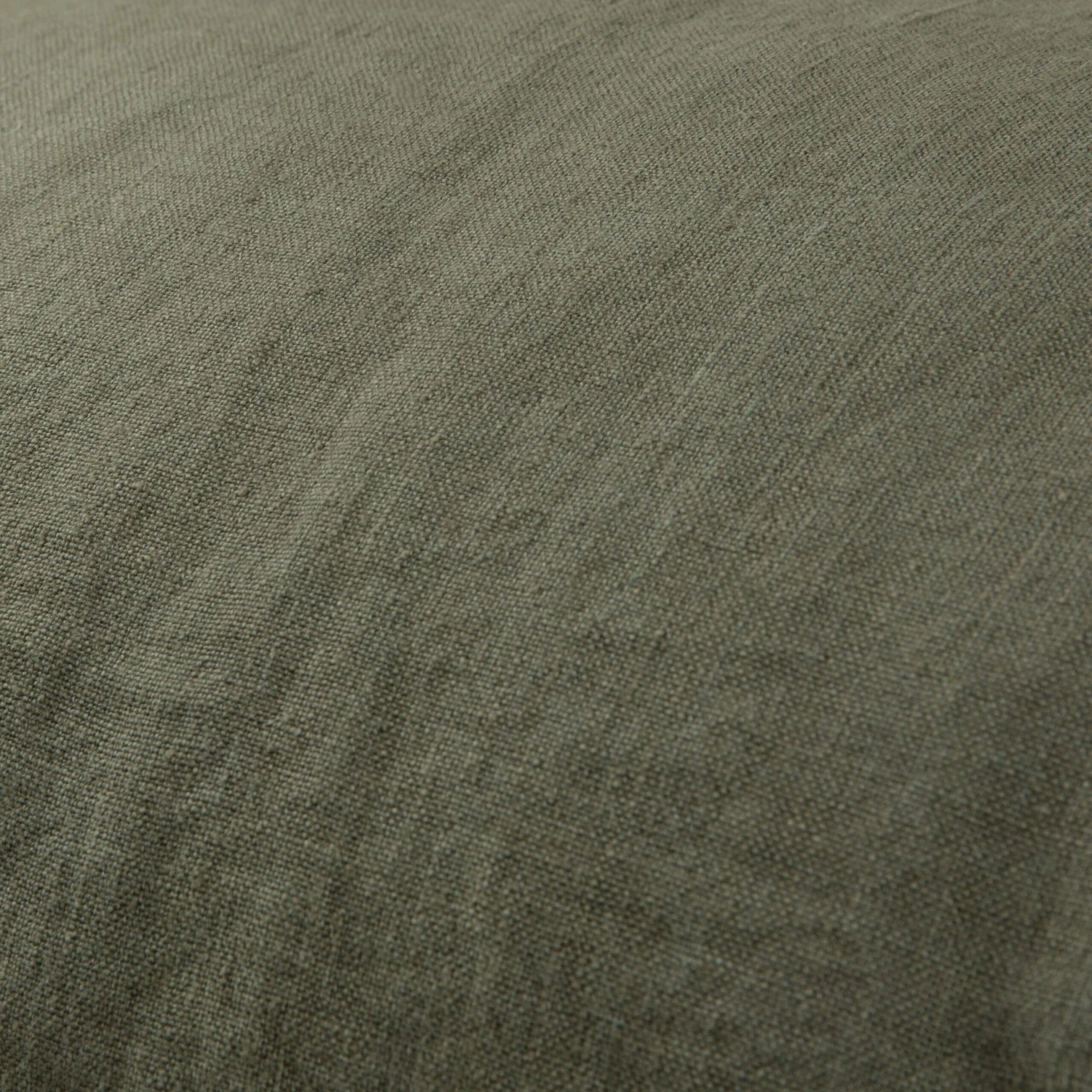 Kissen Leinen 50 X 70 Dunkel Khaki Grün 2 Kissen Leinen 50 X 70 Dunkel Khaki Grün – Bild 2