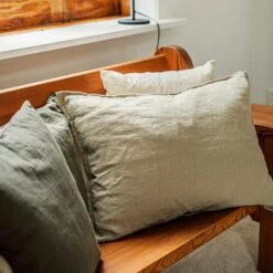 Kissen Leinen 50 X 70 Dunkel Khaki Grün 11 Kissen Leinen 50 X 70 Dunkel Khaki Grün -Home Essentials Günstiges Geschäft 401962 35849