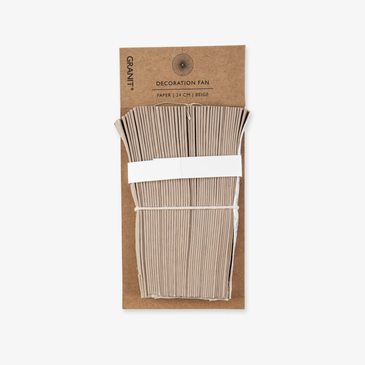 Papierdekoration Recycelt 24 Cm Beige 2 Papierdekoration Recycelt 24 Cm Beige – Bild 2