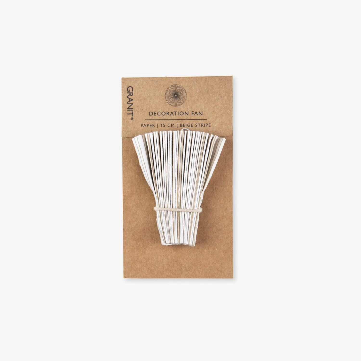 Papierdekoration Recycelt 15 Cm Streifen Beige 2 Papierdekoration Recycelt 15 Cm Streifen Beige – Bild 2