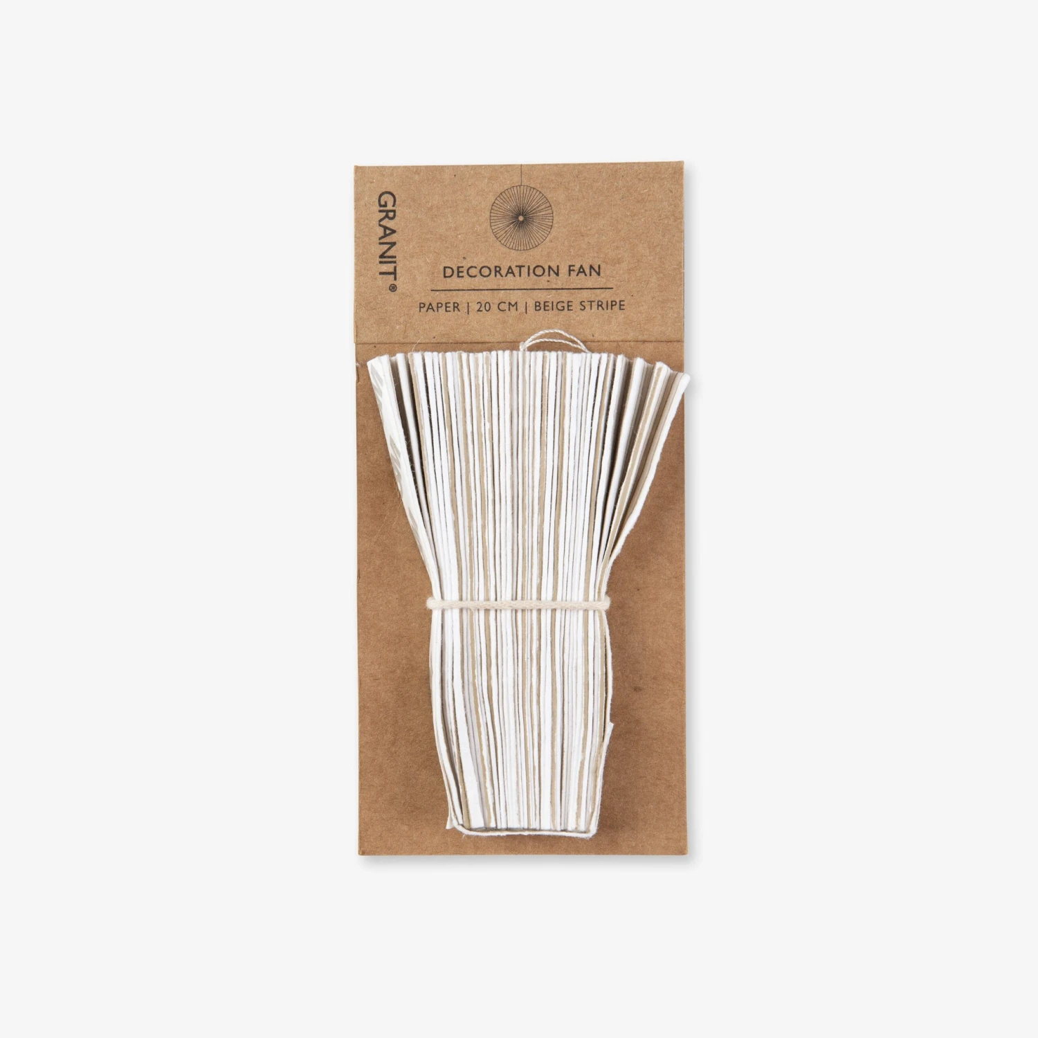 Papierdekoration Recycelt 20 Cm Streifen Beige 3 Papierdekoration Recycelt 20 Cm Streifen Beige – Bild 3