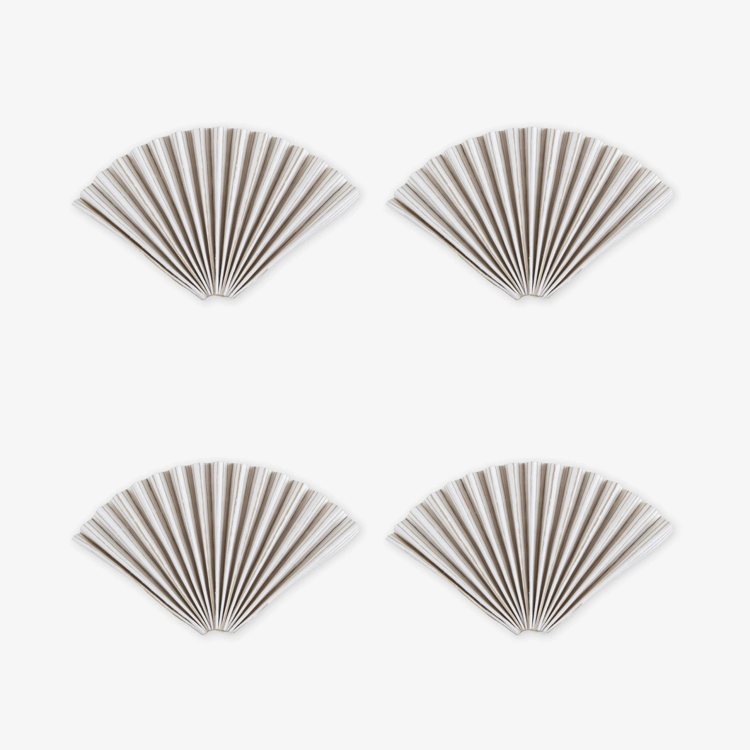 Papierdekoration Recycelt 4er-Pack Streifen Beige 1 Papierdekoration Recycelt 4er-Pack Streifen Beige