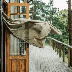 Vorhang Leinen-Mix 145 X 300 Cm 2er-Pack Hell Khaki Grün -Home Essentials Günstiges Geschäft 402160 35832