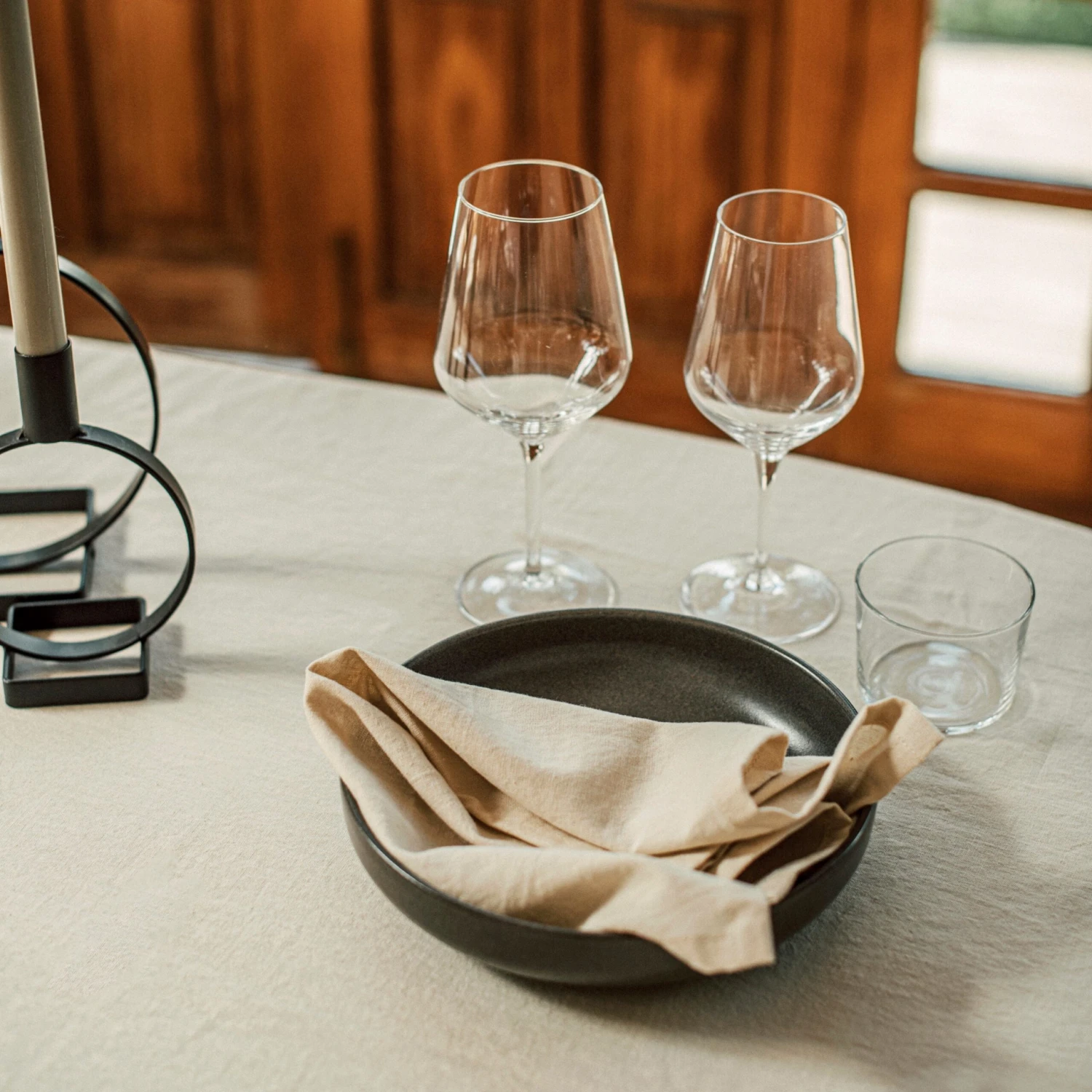 Tischdecke Leinenmix 140 X 200 Cm Hafer 4 Tischdecke Leinenmix 140 X 200 Cm Hafer – Bild 4