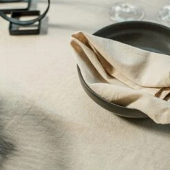 Tischdecke Leinenmix Ø145 Cm Hafer 9 Tischdecke Leinenmix Ø145 Cm Hafer -Home Essentials Günstiges Geschäft 402297 35878