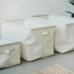 Foldable Basket Medium Creme 11 Foldable Basket Medium Creme -Home Essentials Günstiges Geschäft 402368 35537