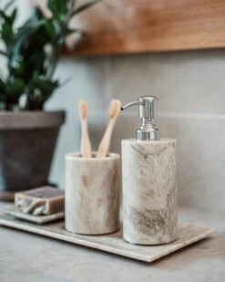 Seifenspender Beige Marmor -Home Essentials Günstiges Geschäft 402531 37828