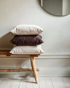 Cushion Linen Mix 50x50 Dark Brown -Home Essentials Günstiges Geschäft 402546 37604