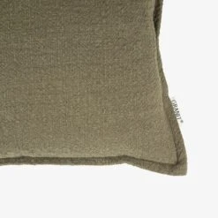 Kissen Struktur Leinen-Mix 30x70 Dunkles Khaki-Grün -Home Essentials Günstiges Geschäft 402672 38728