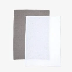 Küchenhandtuch Waffel 50x70cm 2er-Pack Grau/Weiß -Home Essentials Günstiges Geschäft 402675 38736