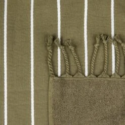 Handtuch Hamam Frottee Dunkles Khaki-Grün -Home Essentials Günstiges Geschäft 402736 38747